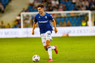 Leo Bengtsson UEFA Şampiyonlar Ligi maçında görülmüş. Lech Poznan ve Breidablik Kopavogur (Maciej Rogowski)