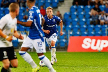 Mateusz Skrzypczak UEFA Şampiyonlar Ligi karşılaşmasında görüldü. Lech Poznan ve Breidablik Kopavogur (Maciej Rogowski)
