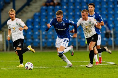 Gisli Thordarson UEFA Şampiyonlar Ligi karşılaşmasında görüldü. Lech Poznan ve Breidablik Kopavogur (Maciej Rogowski)