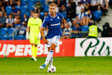 Michal Gurgul UEFA Şampiyonlar Ligi karşılaşmasında görüldü. Lech Poznan ve Breidablik Kopavogur (Maciej Rogowski)