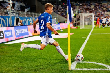 Joel Pereira UEFA Şampiyonlar Ligi karşılaşmasında görüldü. Lech Poznan ve Breidablik Kopavogur (Maciej Rogowski)