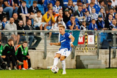 Joel Pereira UEFA Şampiyonlar Ligi karşılaşmasında görüldü. Lech Poznan ve Breidablik Kopavogur (Maciej Rogowski)