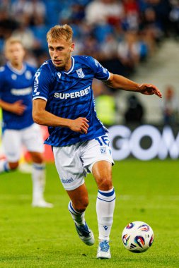 Michal Gurgul UEFA Şampiyonlar Ligi karşılaşmasında görüldü. Lech Poznan ve Breidablik Kopavogur (Maciej Rogowski)