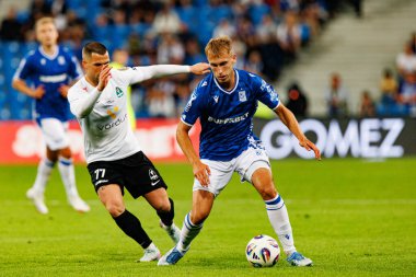 Michal Gurgul UEFA Şampiyonlar Ligi karşılaşmasında görüldü. Lech Poznan ve Breidablik Kopavogur (Maciej Rogowski)