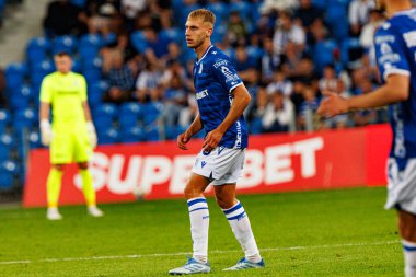 Michal Gurgul UEFA Şampiyonlar Ligi karşılaşmasında görüldü. Lech Poznan ve Breidablik Kopavogur (Maciej Rogowski)