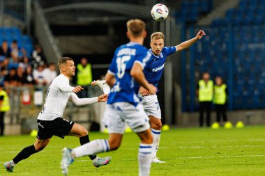 Mateusz Skrzypczak UEFA Şampiyonlar Ligi karşılaşmasında görüldü. Lech Poznan ve Breidablik Kopavogur (Maciej Rogowski)