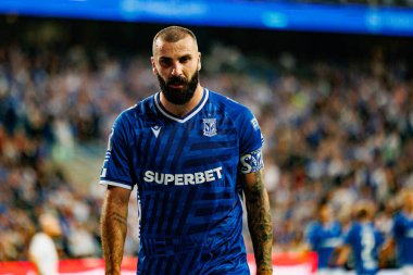 Mikael Ishak UEFA Şampiyonlar Ligi maçında görüldü. Lech Poznan ve Breidablik Kopavogur (Maciej Rogowski)