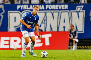 Michal Gurgul UEFA Şampiyonlar Ligi karşılaşmasında görüldü. Lech Poznan ve Breidablik Kopavogur (Maciej Rogowski)