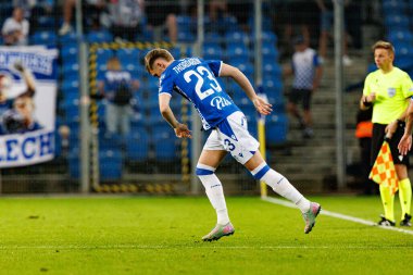 Gisli Thordarson UEFA Şampiyonlar Ligi karşılaşmasında görüldü. Lech Poznan ve Breidablik Kopavogur (Maciej Rogowski)