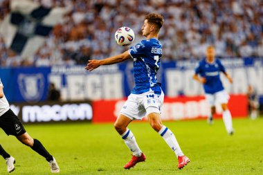 Leo Bengtsson UEFA Şampiyonlar Ligi maçında görülmüş. Lech Poznan ve Breidablik Kopavogur (Maciej Rogowski)