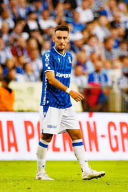  Afonso Sousa UEFA Şampiyonlar Ligi maçında görüldü. Lech Poznan ve Breidablik Kopavogur (Maciej Rogowski)