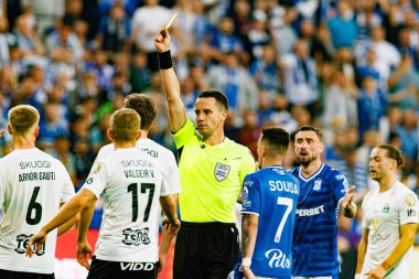 Jasper Vergoote UEFA Şampiyonlar Ligi maçında görüldü. Lech Poznan ve Breidablik Kopavogur (Maciej Rogowski)