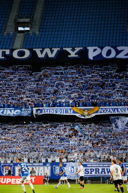 UEFA Şampiyonlar Ligi maçında Lech taraftarları görüldü. Lech Poznan ve Breidablik Kopavogur (Maciej Rogowski)