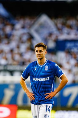 Leo Bengtsson UEFA Şampiyonlar Ligi maçında görülmüş. Lech Poznan ve Breidablik Kopavogur (Maciej Rogowski)