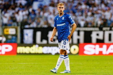 Michal Gurgul UEFA Şampiyonlar Ligi karşılaşmasında görüldü. Lech Poznan ve Breidablik Kopavogur (Maciej Rogowski)