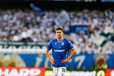 Leo Bengtsson UEFA Şampiyonlar Ligi maçında görülmüş. Lech Poznan ve Breidablik Kopavogur (Maciej Rogowski)