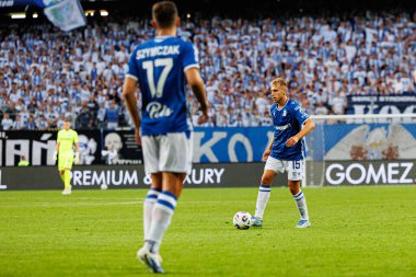 Michal Gurgul UEFA Şampiyonlar Ligi karşılaşmasında görüldü. Lech Poznan ve Breidablik Kopavogur (Maciej Rogowski)