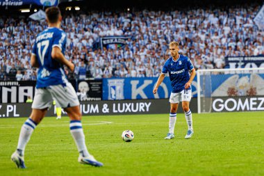 Michal Gurgul UEFA Şampiyonlar Ligi karşılaşmasında görüldü. Lech Poznan ve Breidablik Kopavogur (Maciej Rogowski)