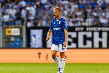 Michal Gurgul UEFA Şampiyonlar Ligi karşılaşmasında görüldü. Lech Poznan ve Breidablik Kopavogur (Maciej Rogowski)