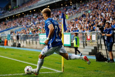 Joel Pereira UEFA Şampiyonlar Ligi karşılaşmasında görüldü. Lech Poznan ve Breidablik Kopavogur (Maciej Rogowski)