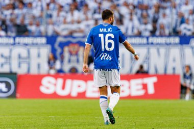 Antonio Miliç UEFA Şampiyonlar Ligi karşılaşmasında görüldü. Lech Poznan ve Breidablik Kopavogur (Maciej Rogowski)