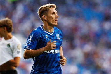 Joel Pereira UEFA Şampiyonlar Ligi karşılaşmasında görüldü. Lech Poznan ve Breidablik Kopavogur (Maciej Rogowski)