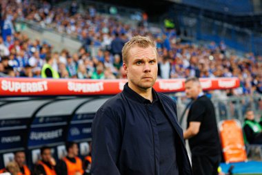 Halldor Arnason UEFA Şampiyonlar Ligi maçında görüldü. Lech Poznan ve Breidablik Kopavogur (Maciej Rogowski)