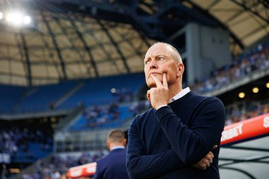 Niels Frederiksen UEFA Şampiyonlar Ligi maçında görüldü. Lech Poznan ve Breidablik Kopavogur (Maciej Rogowski)