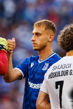 Michal Gurgul UEFA Şampiyonlar Ligi karşılaşmasında görüldü. Lech Poznan ve Breidablik Kopavogur (Maciej Rogowski)