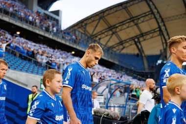 Michal Gurgul UEFA Şampiyonlar Ligi karşılaşmasında görüldü. Lech Poznan ve Breidablik Kopavogur (Maciej Rogowski)