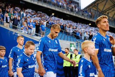 Michal Gurgul UEFA Şampiyonlar Ligi karşılaşmasında görüldü. Lech Poznan ve Breidablik Kopavogur (Maciej Rogowski)