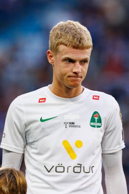 Anton Logi Ludviksson UEFA Şampiyonlar Ligi maçında görüldü. Lech Poznan ve Breidablik Kopavogur (Maciej Rogowski)