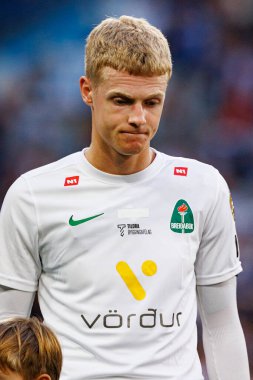 Anton Logi Ludviksson UEFA Şampiyonlar Ligi maçında görüldü. Lech Poznan ve Breidablik Kopavogur (Maciej Rogowski)