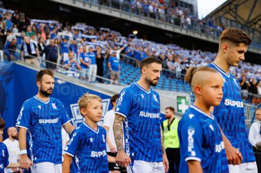 Filip Jagiello UEFA Şampiyonlar Ligi maçında görüldü. Lech Poznan ve Breidablik Kopavogur (Maciej Rogowski)