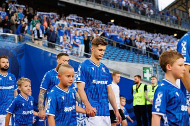 Leo Bengtsson UEFA Şampiyonlar Ligi maçında görülmüş. Lech Poznan ve Breidablik Kopavogur (Maciej Rogowski)
