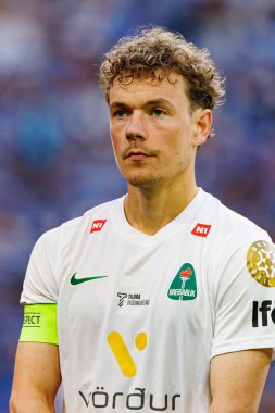 Hoskuldur Gunnlaugsson UEFA Şampiyonlar Ligi elemeleri sırasında görüldü. Lech Poznan ve Breidablik Kopavogur (Maciej Rogowski)