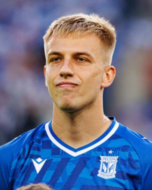 Mateusz Skrzypczak UEFA Şampiyonlar Ligi karşılaşmasında görüldü. Lech Poznan ve Breidablik Kopavogur (Maciej Rogowski)