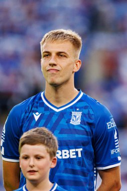 Mateusz Skrzypczak UEFA Şampiyonlar Ligi karşılaşmasında görüldü. Lech Poznan ve Breidablik Kopavogur (Maciej Rogowski)