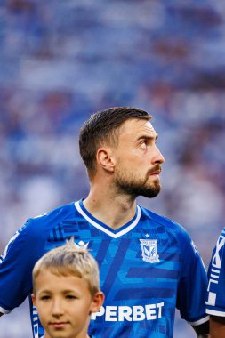 Filip Jagiello UEFA Şampiyonlar Ligi maçında görüldü. Lech Poznan ve Breidablik Kopavogur (Maciej Rogowski)