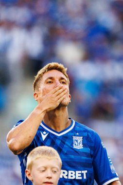 Joel Pereira UEFA Şampiyonlar Ligi karşılaşmasında görüldü. Lech Poznan ve Breidablik Kopavogur (Maciej Rogowski)