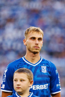 Michal Gurgul UEFA Şampiyonlar Ligi karşılaşmasında görüldü. Lech Poznan ve Breidablik Kopavogur (Maciej Rogowski)