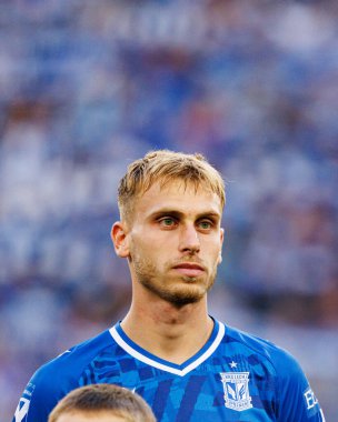 Michal Gurgul UEFA Şampiyonlar Ligi karşılaşmasında görüldü. Lech Poznan ve Breidablik Kopavogur (Maciej Rogowski)