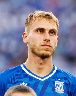 Michal Gurgul UEFA Şampiyonlar Ligi karşılaşmasında görüldü. Lech Poznan ve Breidablik Kopavogur (Maciej Rogowski)
