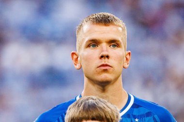 Antoni Kozubal UEFA Şampiyonlar Ligi karşılaşmasında görüldü. Lech Poznan ve Breidablik Kopavogur (Maciej Rogowski)