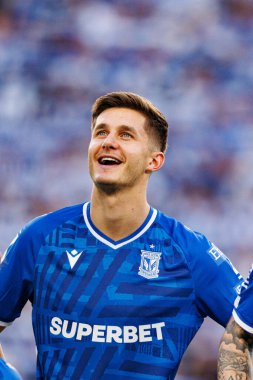 Leo Bengtsson UEFA Şampiyonlar Ligi maçında görülmüş. Lech Poznan ve Breidablik Kopavogur (Maciej Rogowski)