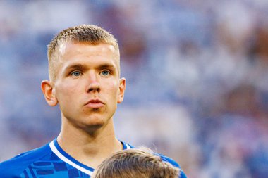 Antoni Kozubal UEFA Şampiyonlar Ligi karşılaşmasında görüldü. Lech Poznan ve Breidablik Kopavogur (Maciej Rogowski)