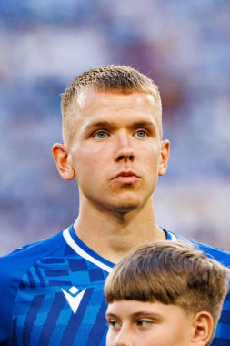 Antoni Kozubal UEFA Şampiyonlar Ligi karşılaşmasında görüldü. Lech Poznan ve Breidablik Kopavogur (Maciej Rogowski)