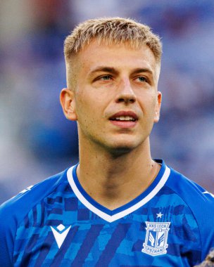 Mateusz Skrzypczak UEFA Şampiyonlar Ligi karşılaşmasında görüldü. Lech Poznan ve Breidablik Kopavogur (Maciej Rogowski)