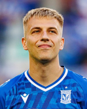 Mateusz Skrzypczak UEFA Şampiyonlar Ligi karşılaşmasında görüldü. Lech Poznan ve Breidablik Kopavogur (Maciej Rogowski)