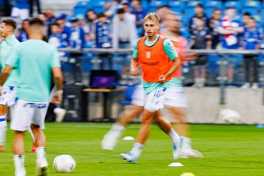 Michal Gurgul UEFA Şampiyonlar Ligi karşılaşmasında görüldü. Lech Poznan ve Breidablik Kopavogur (Maciej Rogowski)